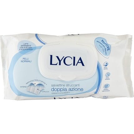 LYCIA Moisturizing Makeup Remover Wipes for Face 64 Count - Maison des fragrances