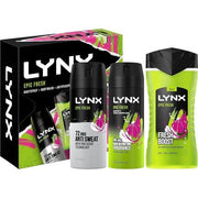LYNX Epic Fresh Trio Deodorant Gift Set Body Wash, Body Spray & Anti-Perspirant 3 Piece - Maison des fragrances