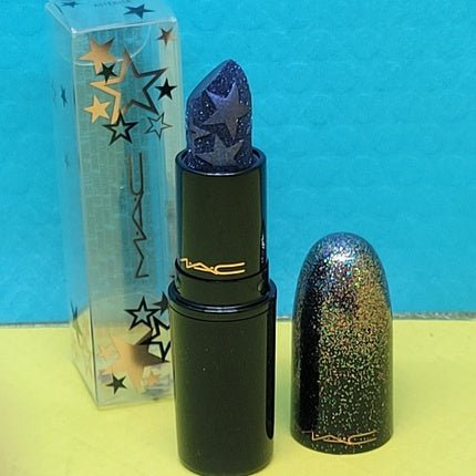 MAC Kiss of Stars Lipstick ASTERISK Blue Purple Full Size 0.12 oz - Maison des fragrances