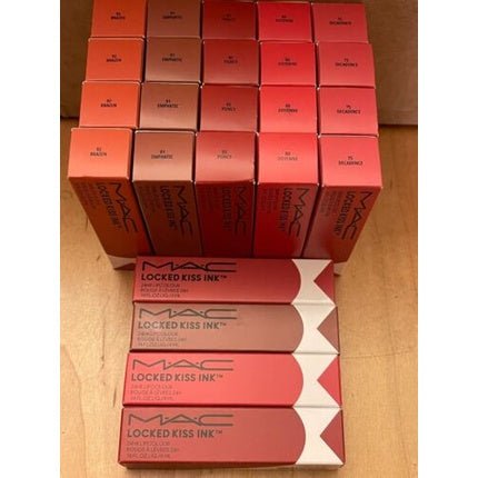 MAC Locked Kiss Rouge Tint 24 Hour Liquid Lipstick - Full Size New in Box - Maison des fragrances