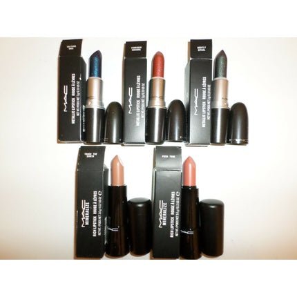 MAC Metallic Mineralize Rich & Powder Kiss Love Me Lipstick F/S 3g & 3.6g - Maison des fragrances
