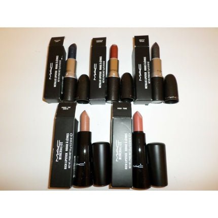 MAC Metallic Mineralize Rich & Powder Kiss Love Me Lipstick F/S 3g & 3.6g - Maison des fragrances