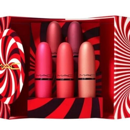 MAC Mistletoe Matte Powder Kiss Lipstick Set - Maison des fragrances