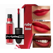 MAC Powder Kiss Liquid Lipcolour Matte Ruby Boo 0.17oz - New in Box - Maison des fragrances