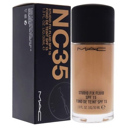 MAC Studio Fix Fluid SPF 15 NC35 Foundation Women 1 oz - Maison des fragrances