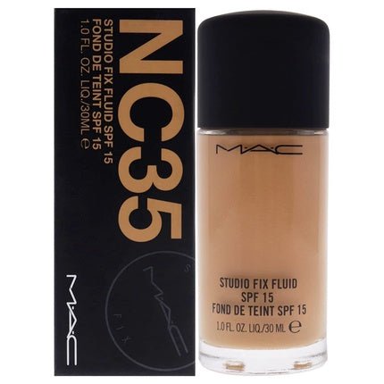 MAC Studio Fix Fluid SPF 15 NC35 Foundation Women 1 oz - Maison des fragrances
