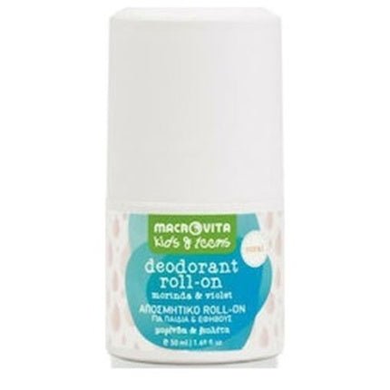 Macrovita Deodorant Roll-On For Children & Teenagers Coral With Moringa & Violet 50ml - Maison des fragrances