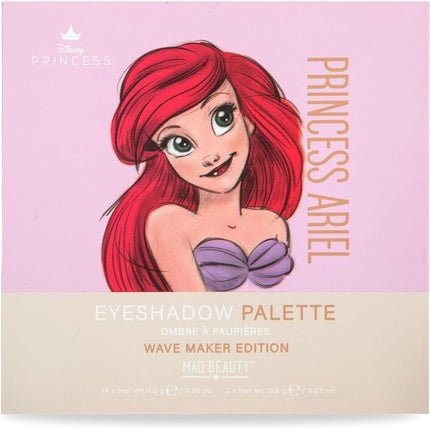 MAD BEAUTY Disney Pure Princess Ariel Little Mermaid Sixteen Shade Palette with Mirror - Maison des fragrances