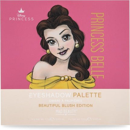 MAD BEAUTY Disney Pure Princess Belle Beauty & The Beast Sixteen Shade Palette with Mirror - Maison des fragrances