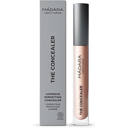 MÁDARA Luminous Perfecting Concealer 25 Latte Organic Makeup Contour Corrector with Hyaluronic Acid and Minerals 4ml - Maison des fragrances