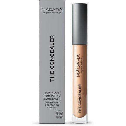 MÁDARA Luminous Perfecting Concealer 45 Almond Organic Makeup Contour Corrector with Hyaluronic Acid and Minerals 4ml - Maison des fragrances