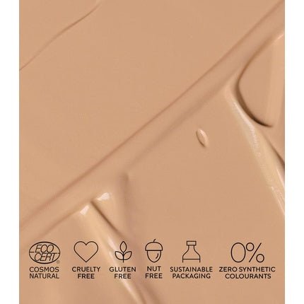 MÁDARA Organic Skincare SKINONYM Semi - Matte Peptide Foundation 35 True Beige 30ml - Maison des fragrances