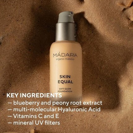 MÁDARA Skin Equal Liquid Foundation for Face Makeup 30ml - Maison des fragrances