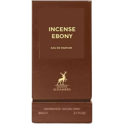 Maison Alhambra Incense Ebony Unisex Fragrance Eau de Parfum (EDP) Mixte 80ml - Maison des fragrances
