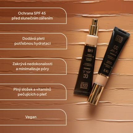 Make - Up CC Me in Honey CC Cream Face Coating Moisturizing Adjustable Coverage - Maison des fragrances