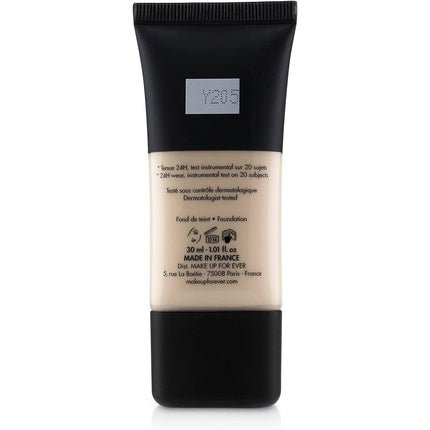 MAKE UP FOR EVER Matte Velvet Skin Liquid Foundation 30ml Y205 Alabaster - Maison des fragrances