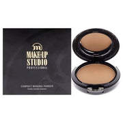 Make - Up Studio Professional Compact Mineral Face Powder Foundation Cinnamon 0.32 Oz with Mirror and Sponge - Maison des fragrances