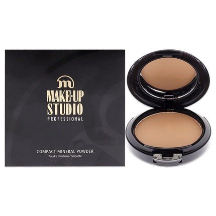 Make - Up Studio Professional Compact Mineral Face Powder Foundation Cinnamon 0.32 Oz with Mirror and Sponge - Maison des fragrances