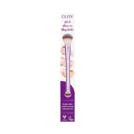 Makeup Brush Double Ended Ideal for Applying Powder Blush Rouge Bronzer - Maison des fragrances