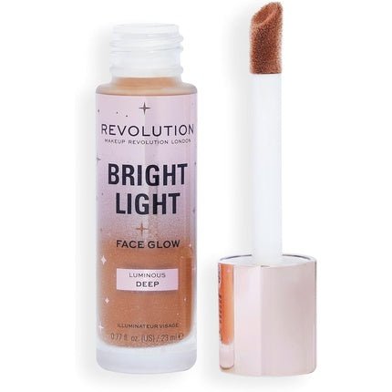 Makeup Revolution Bright Light Face Glow Brightening Skin Tint Radiant Finish Luminous Deep - Maison des fragrances