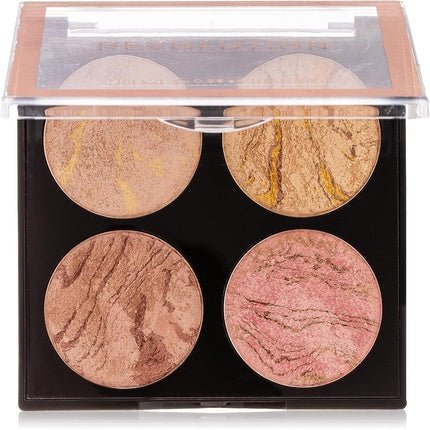 Makeup Revolution Cheek Kit Fresh Perspective Face Bronzing Highlighter Palette 4 Shades 8.8g - Maison des fragrances