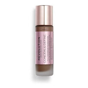 Makeup Revolution Conceal and Define Concealer Full Coverage Matte Finish C16.5 for Dark Deep Skin Tones Vegan Cruelty - Free 0.7 Fl Oz - Maison des fragrances
