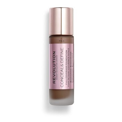 Makeup Revolution Conceal and Define Concealer Full Coverage Matte Finish C17.5 for Dark Deep Skin Tones Vegan Cruelty - Free 0.7 Fl Oz - Maison des fragrances