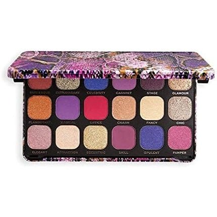 Makeup Revolution Forever Flawless Eyeshadow Palette Show Stopper Red 18 Shades 19.8g - Maison des fragrances
