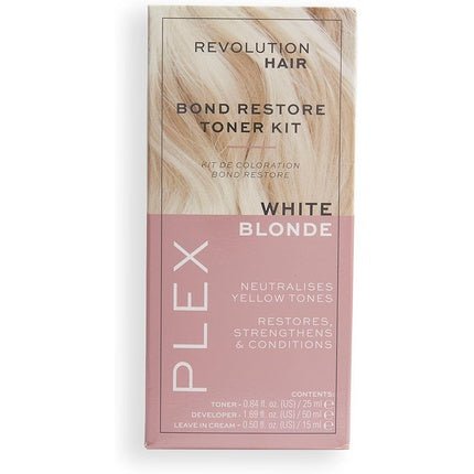 Makeup Revolution Haircare Plex Bond Restore Toner Kit for Blonde and Brunette Hair Vegan Cruelty - Free 165g - Maison des fragrances