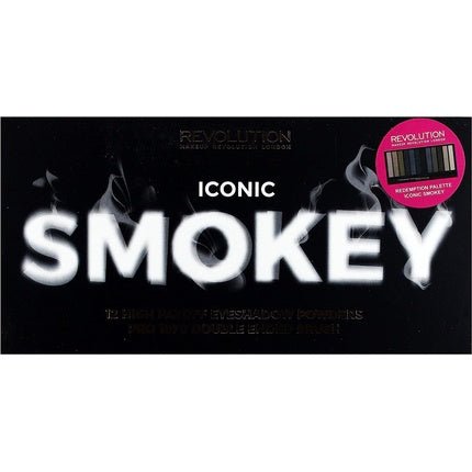 Makeup Revolution Iconic Smokey Eyeshadow Palette 12 Colors 13g - Maison des fragrances