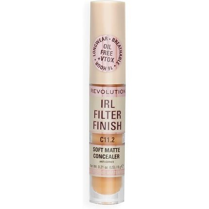 Makeup Revolution IRL Concealer Filter Finish Medium to Full Coverage 6g C2 - Maison des fragrances