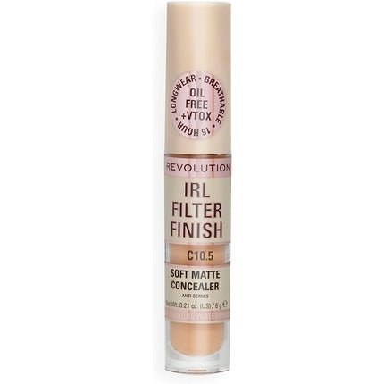 Makeup Revolution IRL Filter Finish Concealer Medium to Full Coverage 6g C10.5 - Maison des fragrances