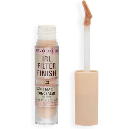 Makeup Revolution IRL Filter Finish Concealer Medium to Full Coverage C3 6g - Maison des fragrances
