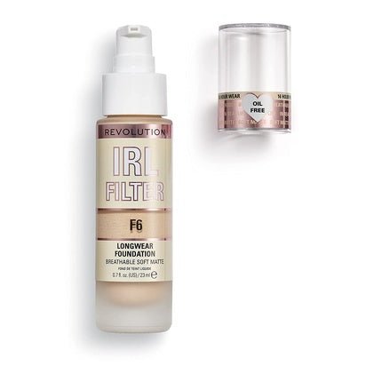 Makeup Revolution IRL Filter Longwear Foundation Medium to Full Coverage 23ml F6 - Maison des fragrances