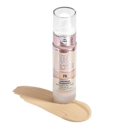 Makeup Revolution IRL Filter Longwear Foundation Medium to Full Coverage 23ml F6 - Maison des fragrances
