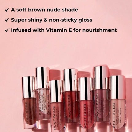 Makeup Revolution London Pout Bomb Lip gloss Doll 4.6ml - Maison des fragrances
