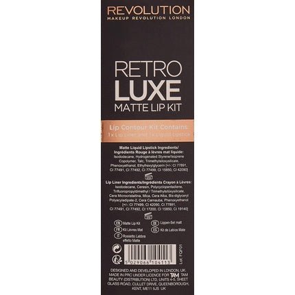 Makeup Revolution London Retro Luxe Matte Lip Kit (5ml) - Maison des fragrances