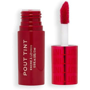 Makeup Revolution Pout Tint Lightweight Lip Tint Hydrating Formula with Gloss to Stain Finish Sizzlin Red 3ml - Maison des fragrances