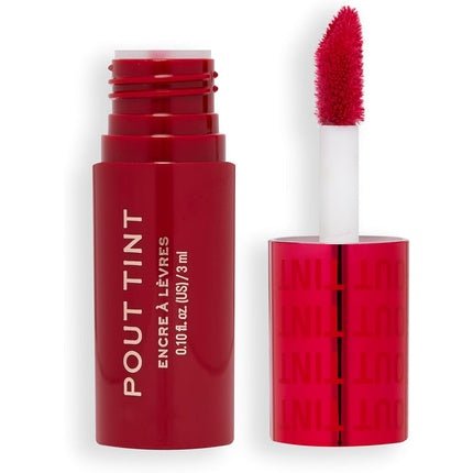 Makeup Revolution Pout Tint Lightweight Lip Tint Hydrating Formula with Gloss to Stain Finish Sizzlin Red 3ml - Maison des fragrances