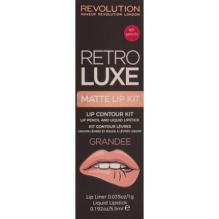 Makeup Revolution Retro Luxe Matte Lip Kit Grandee - Maison des fragrances