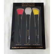 Makeup Revolution Silicone Contour 3 Contouring Brushes Kit - Maison des fragrances