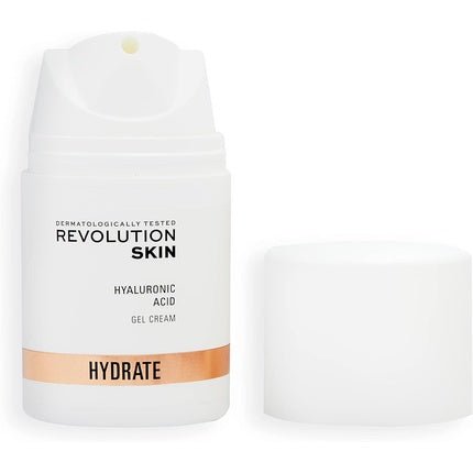 Makeup Revolution Skincare London Hyaluronic Acid Gel Cream Lightweight Hydrating Reduces Fine Lines 50ml - Maison des fragrances