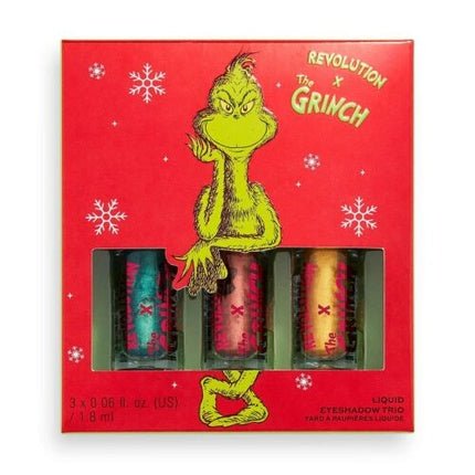 Makeup Revolution The Grinch Don't Give a Grinch Liquid Eyeshadow Christmas Set - Maison des fragrances