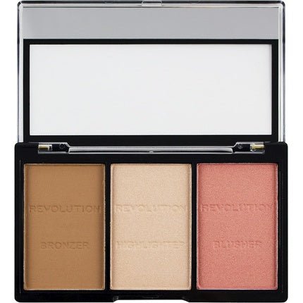 Makeup Revolution Ultra Sculpt and Contour Kit Fair C01 Bronzer Highlighter 11g - Maison des fragrances