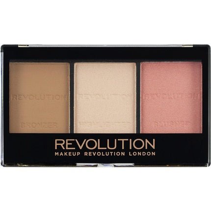 Makeup Revolution Ultra Sculpt and Contour Kit Fair C01 Bronzer Highlighter 11g - Maison des fragrances