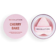 Makeup Revolution Y2K Baby Cherry Bake Loose Powder & Puff Face Baking Powder with Applicator Universal Shade Cherry Pink 3.2g - Maison des fragrances