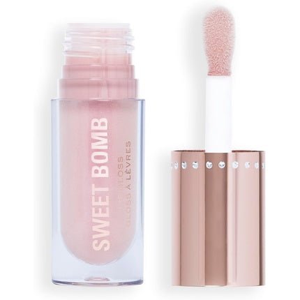 Makeup Revolution Y2K Baby Sweet Bomb Lip Gloss High Shine Sparkle Finish Vanilla Ice White Holo Clear Gloss 4.5ml - Maison des fragrances