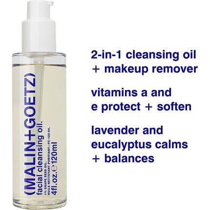 (Malin + Goetz) Facial Cleansing Oil for Women 4oz Makeup Remover - Maison des fragrances