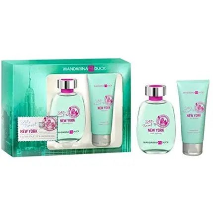 Mandarina Duck New York Femme Eau de toilette 100ml and Shower Gel 100ml Gift Set - Maison des fragrances
