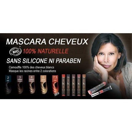 Mascara for Hair Dark Brown N 3 Cover of White Hair - Maison des fragrances